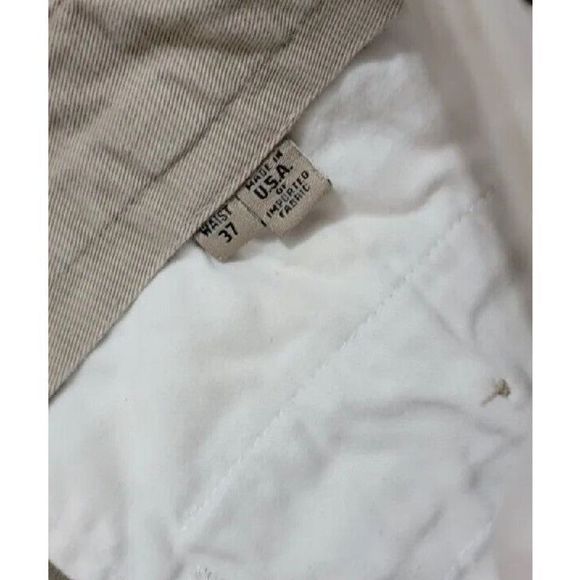 Bill Khakis Mens Pants Size 37 M2P Classic Fit Pleated Tan - Picture 3 of 3